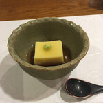 蕎麦　もり木 - とうもろこしの葛寄せ。