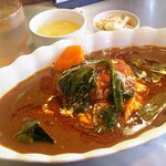 Kaikokissa Sakura Umi - オムカレーボウルランチ930円 アイスコーヒー