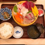 Tsukiji Shokudou Genchan - 本日の刺身定食