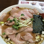 正月屋 - 焼豚そば(大盛り)  ¥1000(¥100)
      メン硬め、太麺