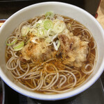 Komoro Soba - かき揚げ丼セット+鳥から天2個の¥550+キャンペーン
                        温そばに鳥から天が入ります