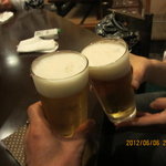 すみや - やはりビールで乾杯です