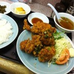 鶏のからあげ定食