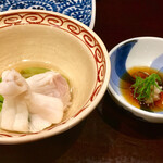 鳥田中 - 九絵しゃぶには自家製のポン酢がついています　これ売ってくれないかな