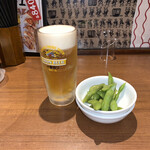 麺場居酒屋 ラの壱 - ビールセット