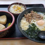 人力うどん - スタミナうどんセット
