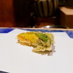 にい留 - 花オクラ。華麗な甘みにオクラの味わい