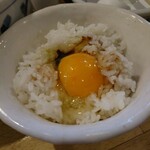 こうかいぼう - らーめんセットの玉子かけご飯