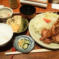 旬家 和しん - 宮崎日南もち豚厚切りスライス肉のたれ焼きランチ