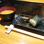 Okonomiyaki Teppan Yaki Rokusan - 天むすとみそ汁