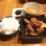 家族 - (料理)鳥からあげ 定食