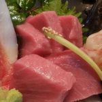 亀喜寿司 - 刺し盛 (ズワイ足身･中トロ･葡萄海老)