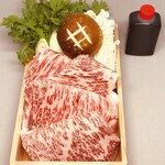 今朝 - ご自宅調理用すき焼松阪牛A5ロース肉セット