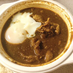 ホットスプーン - 【牛すじ煮込み玉子カレー ¥1230とトッピングでチキン肉+¥450】