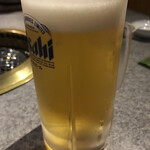 炭火食菜 ○ - まずは　生ビール！