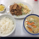 Asahi Touyou - 焼肉定食  豚汁付き  930円税込