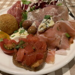 アンティカ トラットリア イナバ - 前菜盛り合わせアップ。