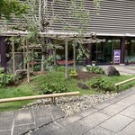 小倉山荘ファームダイニングカフェ - アプローチ。