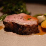 SECRETO - 藏尾ポーク・炭火・西京味噌・ルタバガ・カブ