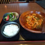 Kurokiya - 辛麺定食５８０円