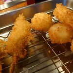 ひげ勝 - 串かつ&ウズラ&イカ♪