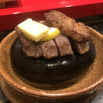 入船鮨 - 牛肉&フォアグラのせ
