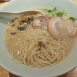 一風堂 - 白丸元味の麺の状態　(2020.07.14)