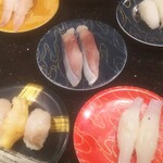 グルメ回転寿司 函太郎 - 並べてみた(笑)