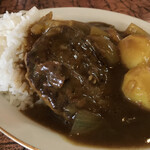 喫茶 フェニックス - 巨大ハンバーグカレー650円