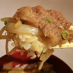 田中カルビ - バターライスのような風味で独特の美味しさでした