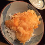 天ぷら 大塚 - ⒎かき揚（芝海老と小柱） 
