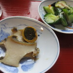 釜めしや 幸右ェ門 - あわび、浅漬け