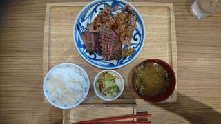 Aburigyuutamman - 厚切り牛タン&牛カルビ焼き定食