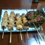 鳥増 - 皮、白・ピーマン肉詰め（７６０円）