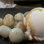 咲良・お食事処 - 炙り白玉とアイスクリーム