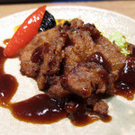 懐石カフェ 蛙吉 - 12年6月 牛肉？山椒焼き