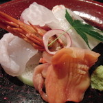 味乃 じゃんぼ - 【訪問１回目】お造り（裏に大間のマグロが隠れてます）