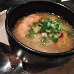 味乃 じゃんぼ - 【訪問１回目】アツアツの海老料理（中に海老のすり身が入っています）