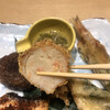 YAMAGATA DINING 山形酒菜一 - 本日の八寸１６８０円。かにしんじょう湯葉揚げ。揚げたての状態で提供されます。蟹の風味が濃く、とても美味しかったです（╹◡╹）