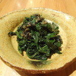 孝虎 - 明日葉の黒ごま和え