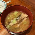 民宿 石坂荘 - 朝食の味噌汁