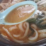 横綱うどん　べんてんや - 唐辛子きっちり入っています。