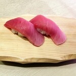 Numadu Uogashi Zushi Nagare Zushi - 中トロ。