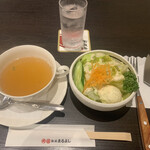 松阪まるよし - スープとサラダ