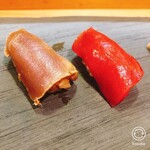 熟成寿司専門店 優雅 - 鮪赤身食べ比べ(マルタ産と長崎産)