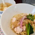 塩生姜らー麺専門店 MANNISH - 「もぐらのキナ生姜たっぷり冷やし混ぜそば」夏の冷たい一品として最終的なひとつの解である♡