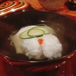 御料理 古川 - 鱧吸いなんか古川さんが好きそうな料理だな～(笑)出汁を嗅ぐと あ～古川だぁてなるのがほっこりして良ですね