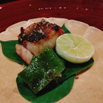 御料理 古川 - サービスしてもらいました二度焼きでもまったく問題なくﾌﾟﾘｯとうまいですね～