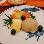 御料理 古川 - 水菓子…今日は甘味…あんこがサッパリしててよかったです
