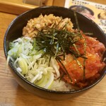 たちそば - キムチ納豆丼